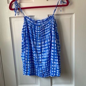 Lilly Pulitzer Gingham tank top size M